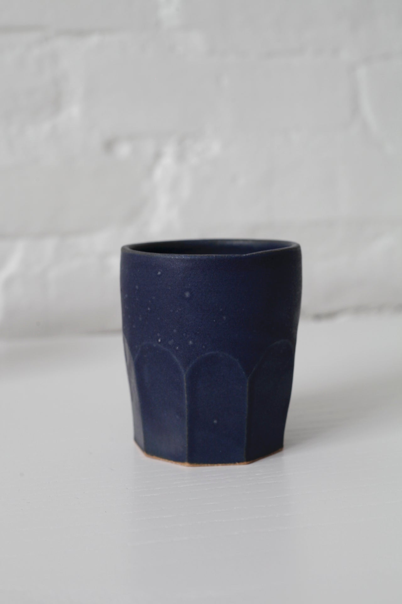 Sheldon Faceted Tumbler Indigo