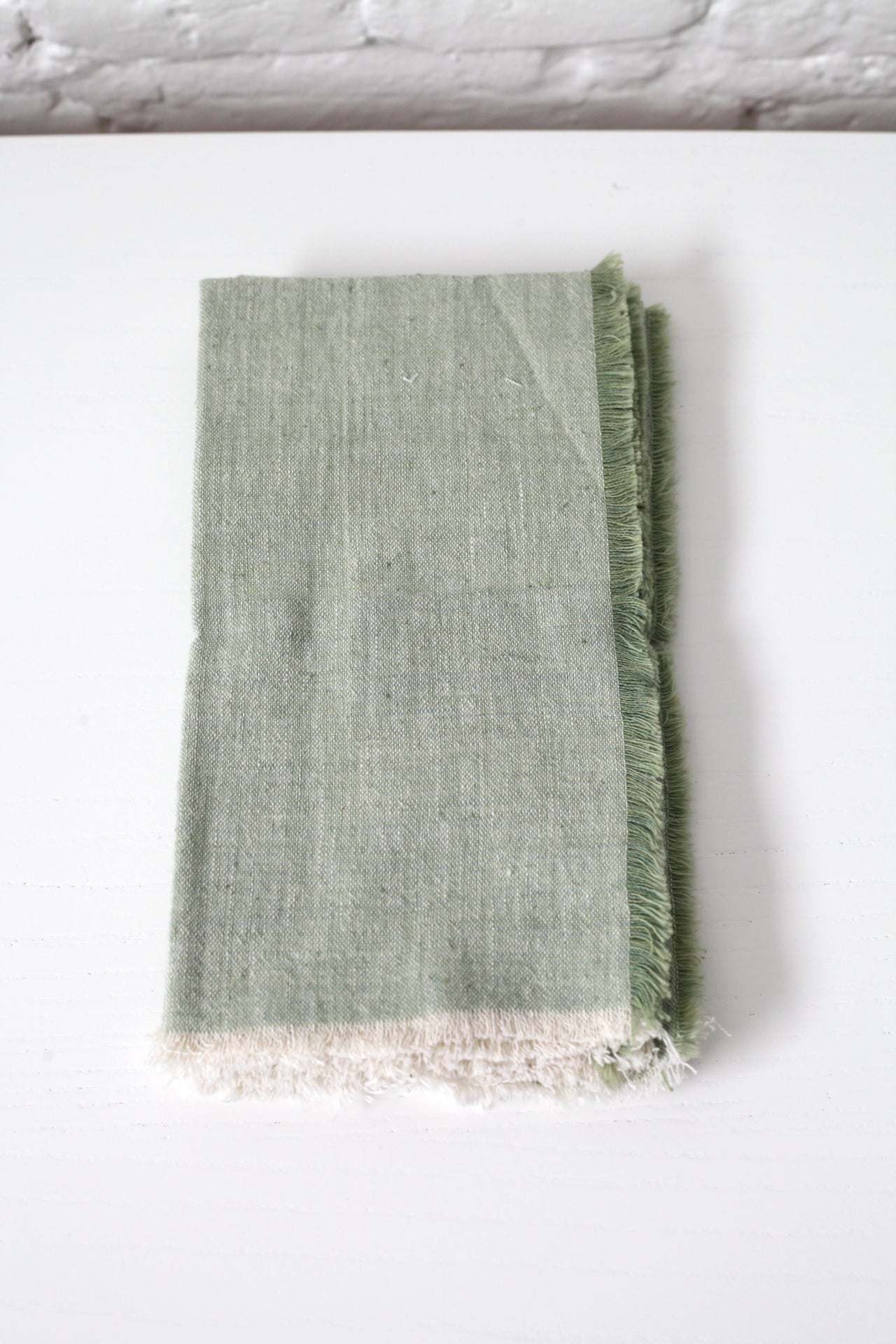 Naturally Dyed Napkin Set Green