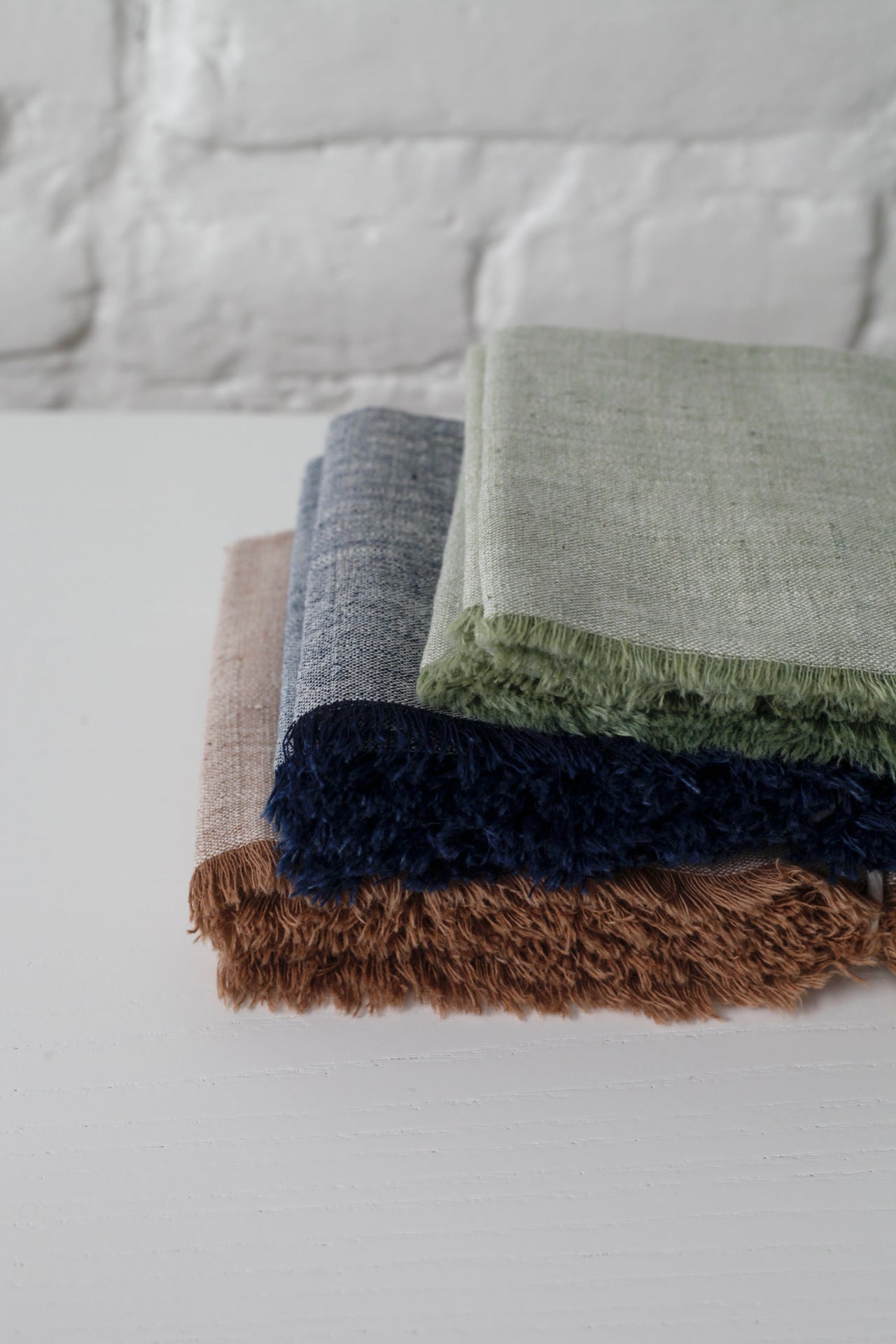 Naturally Dyed Napkin Set Green