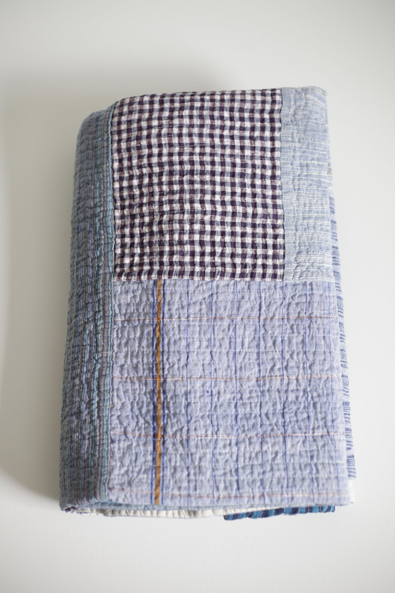 Blues Patchwork Quilt #1