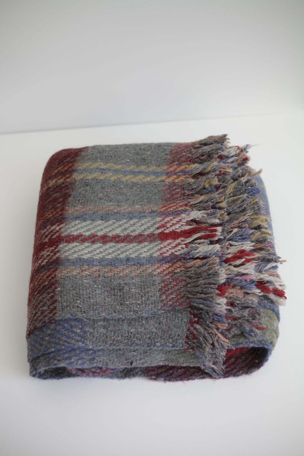 Rustic Knit Wool Blanket