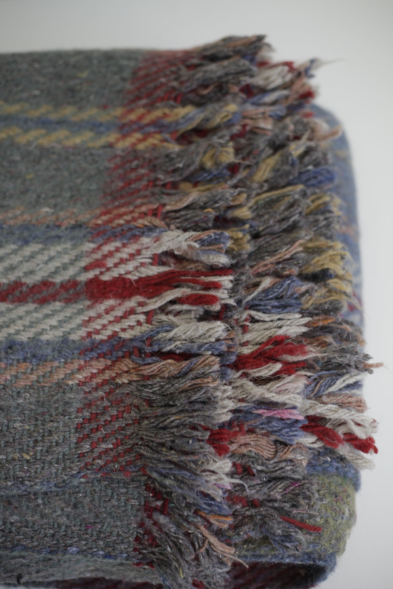 Rustic Knit Wool Blanket