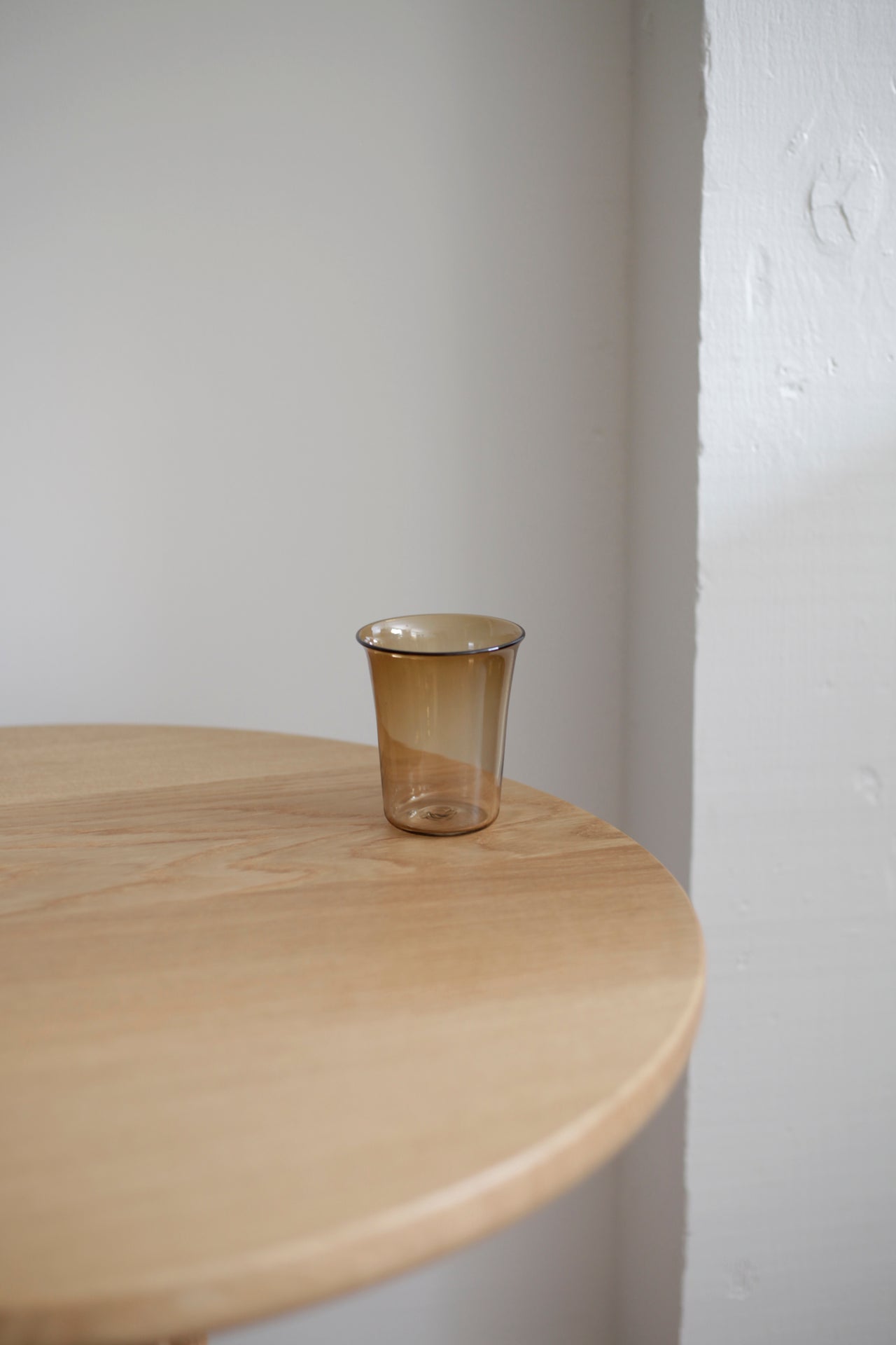 Handblown Glass Tumblers Walnut Set of Four