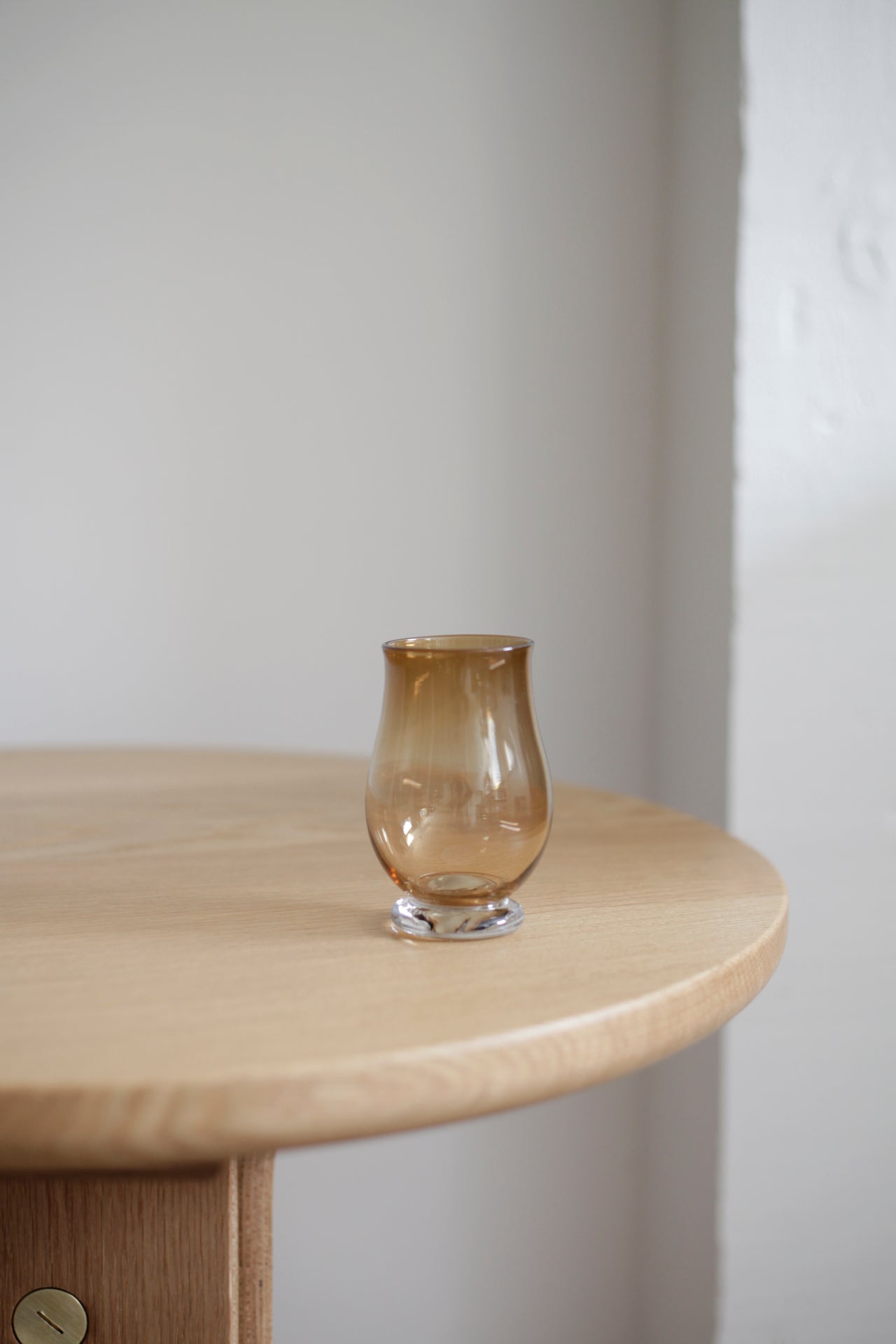 Handblown Aperitivo Glass Walnut Set of Four