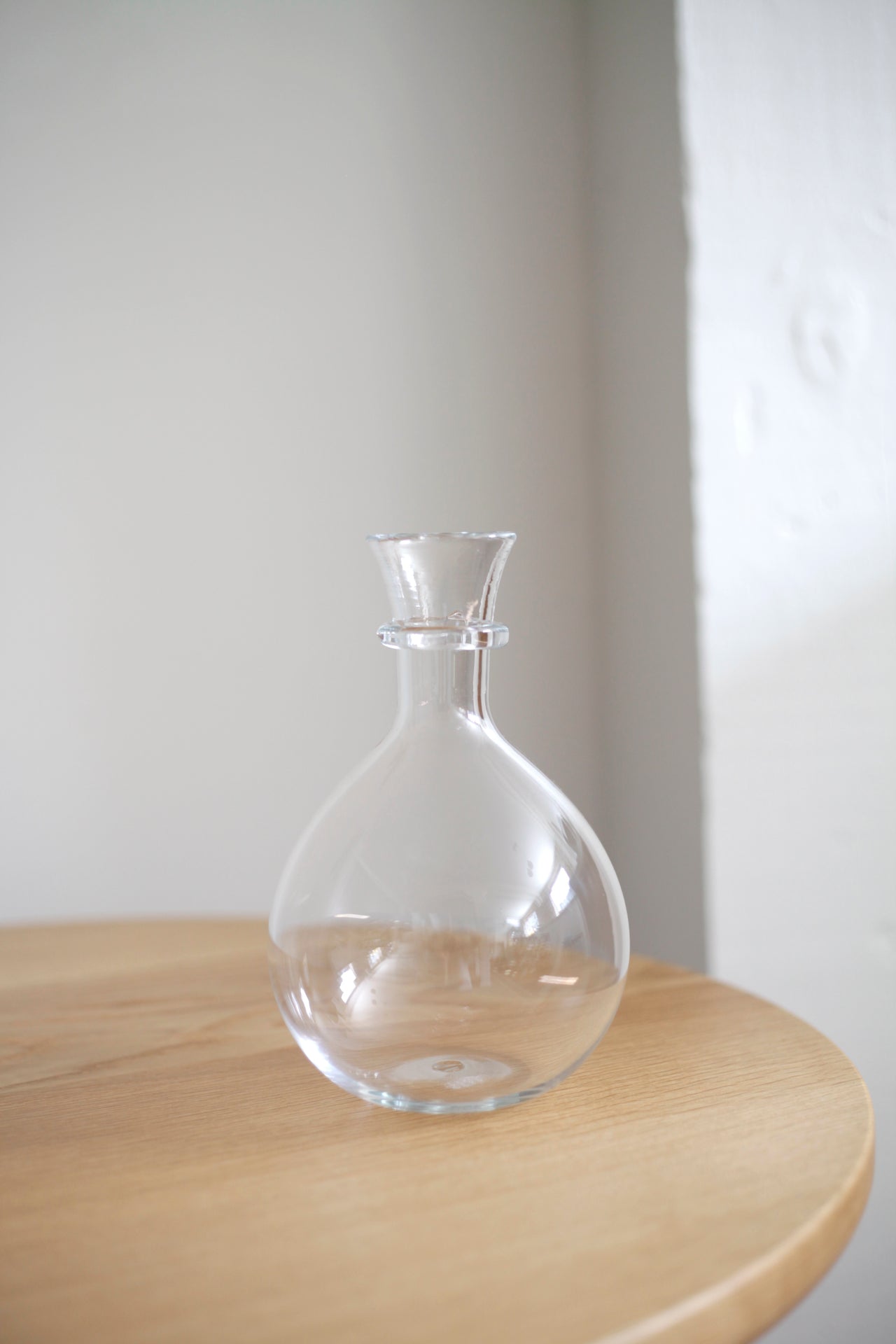 Handblown Glass Wine Carafe Clear