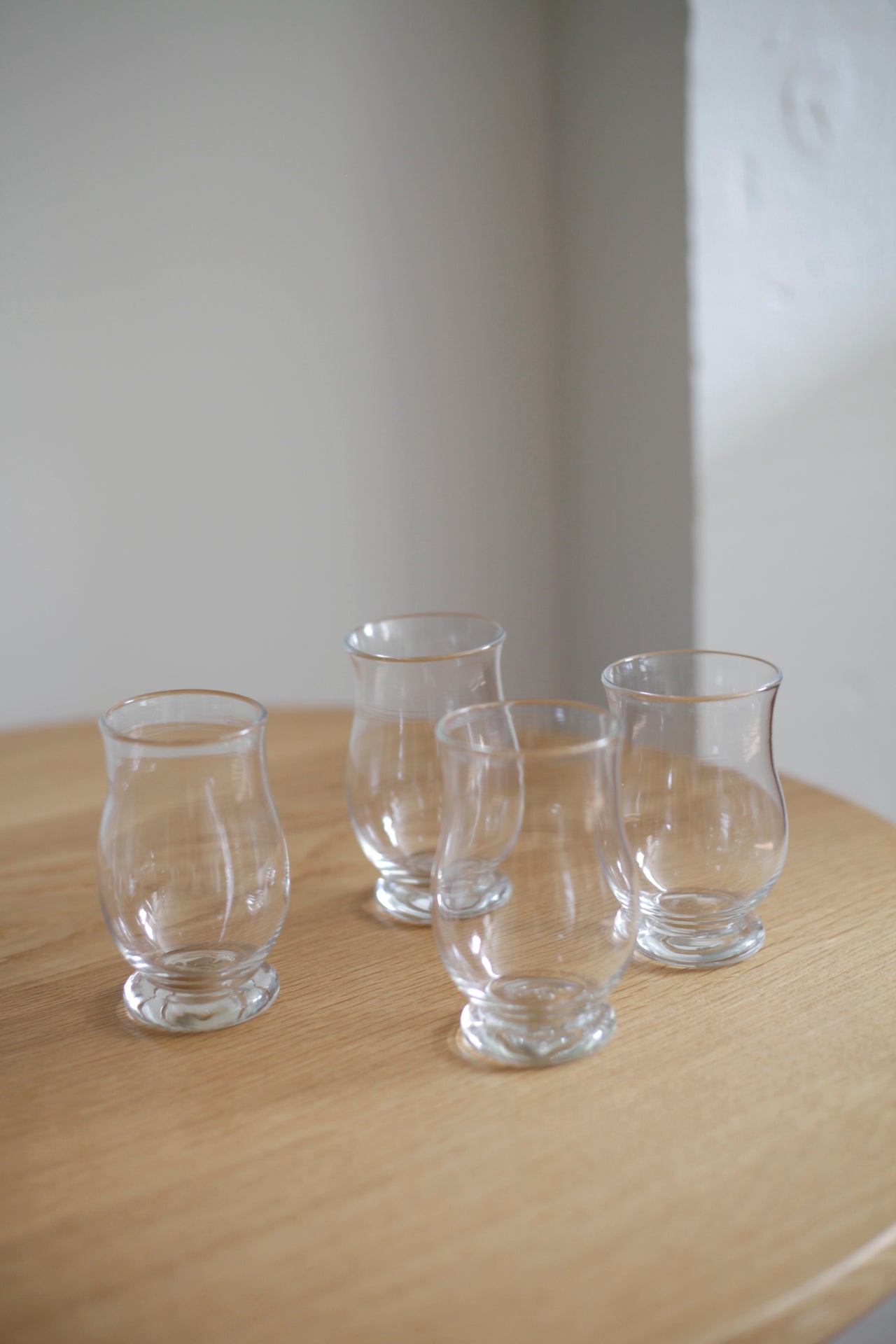 Handblown Aperitivo Glass Clear Set of Four