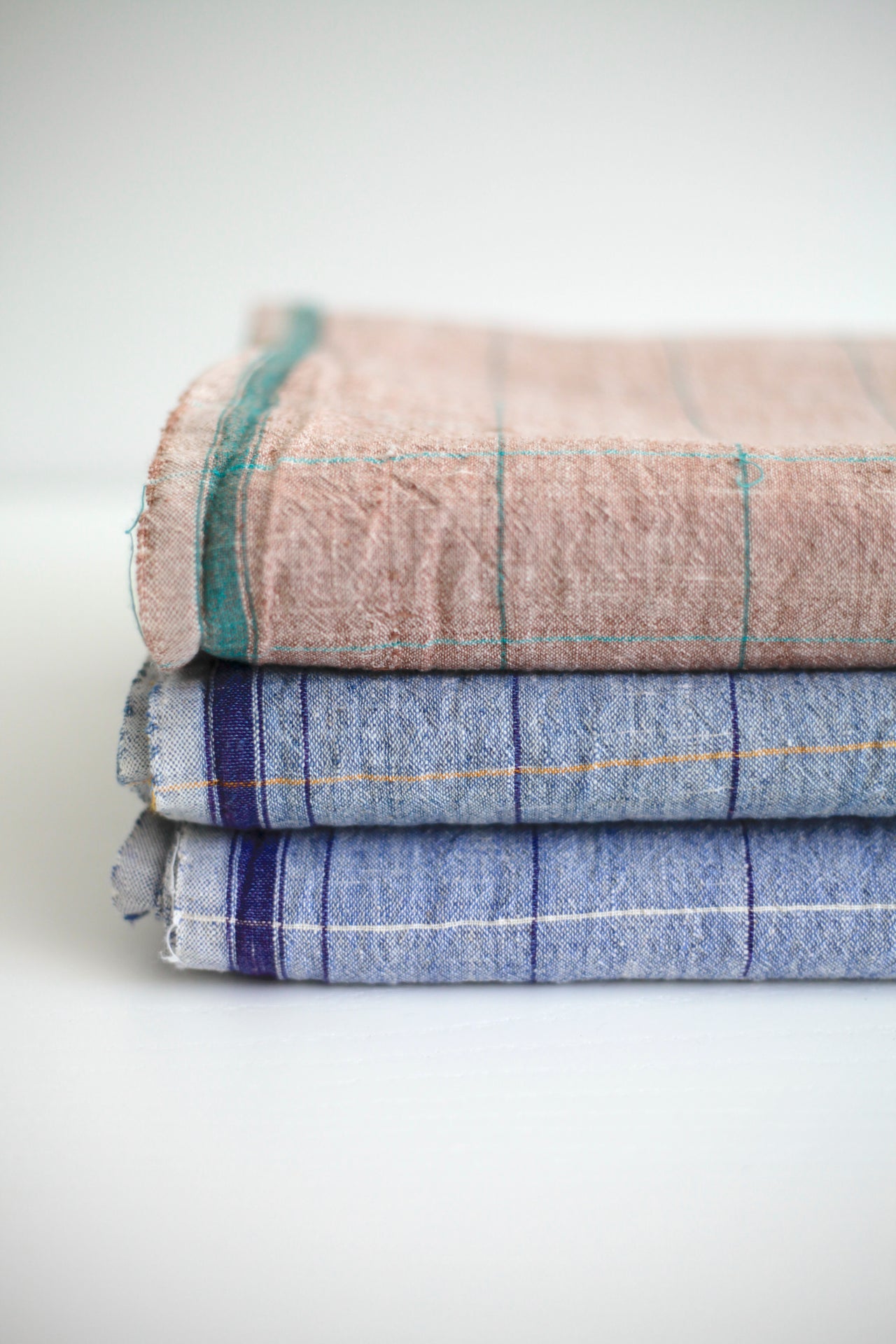 Indian Khadi Textile Windowpane