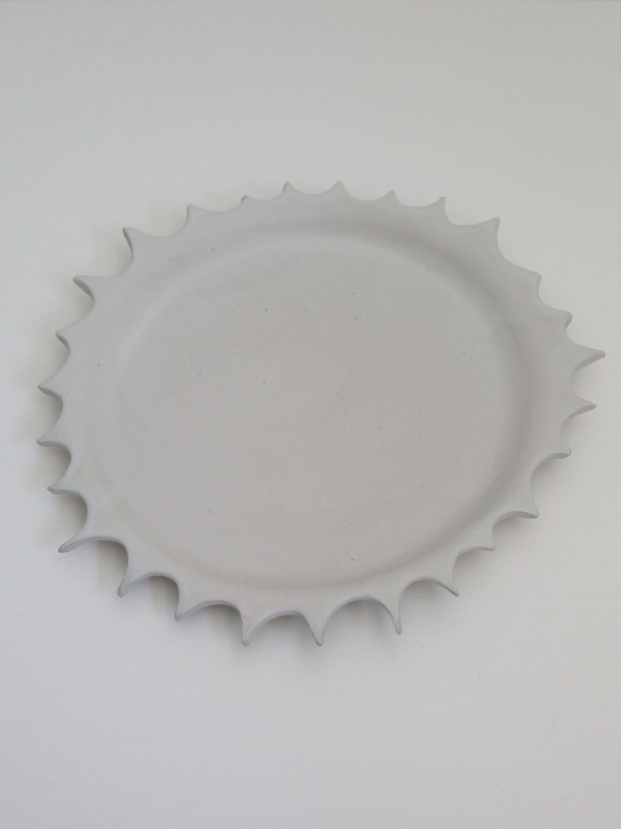 Anemone Ceramics Sun Platter White