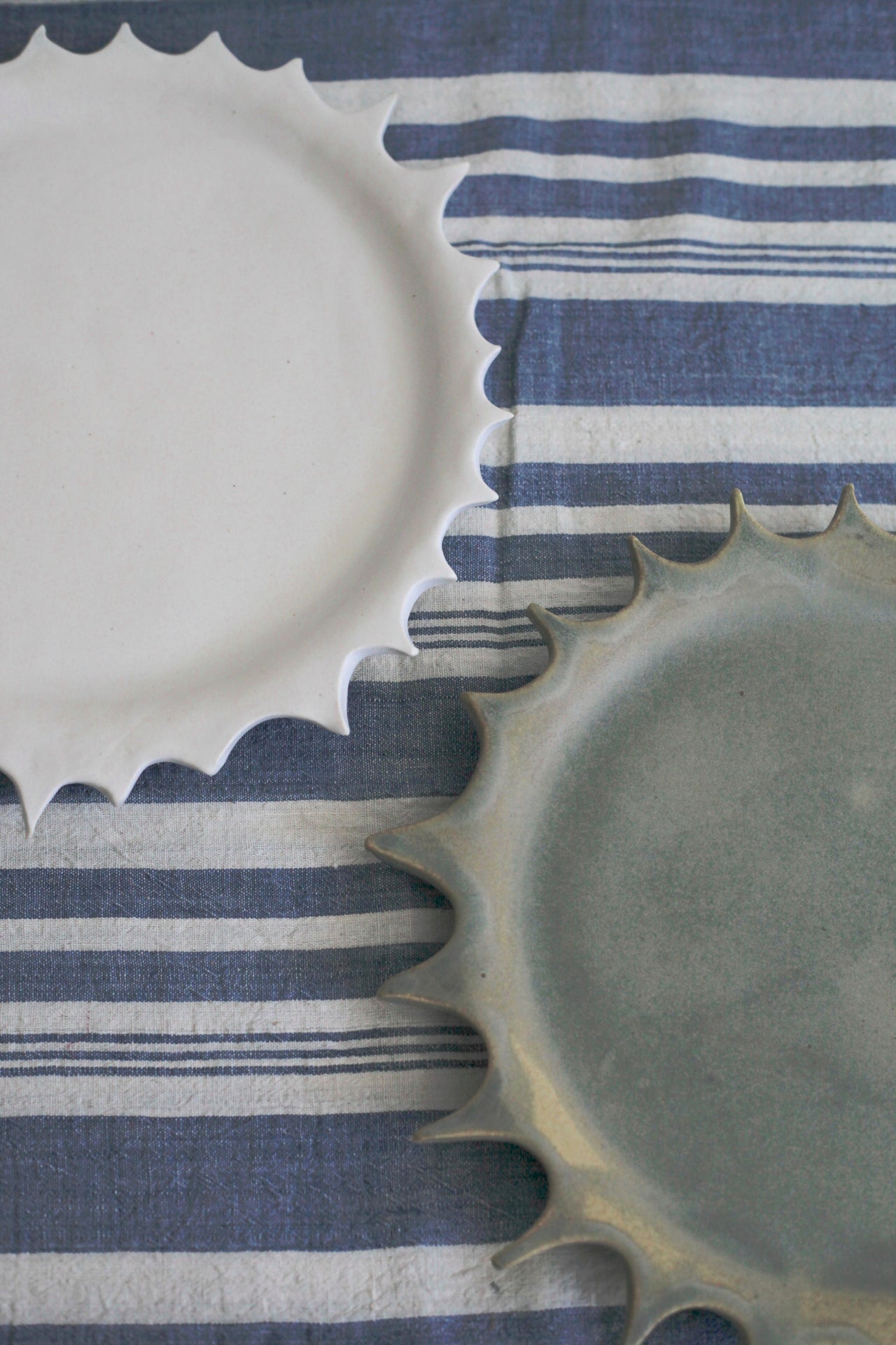 Anemone Ceramics Sun Platter White