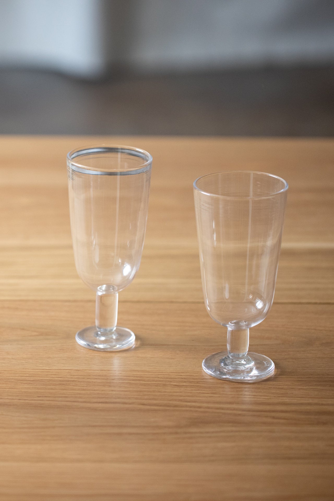 Hand Blown Glass Wine Flute