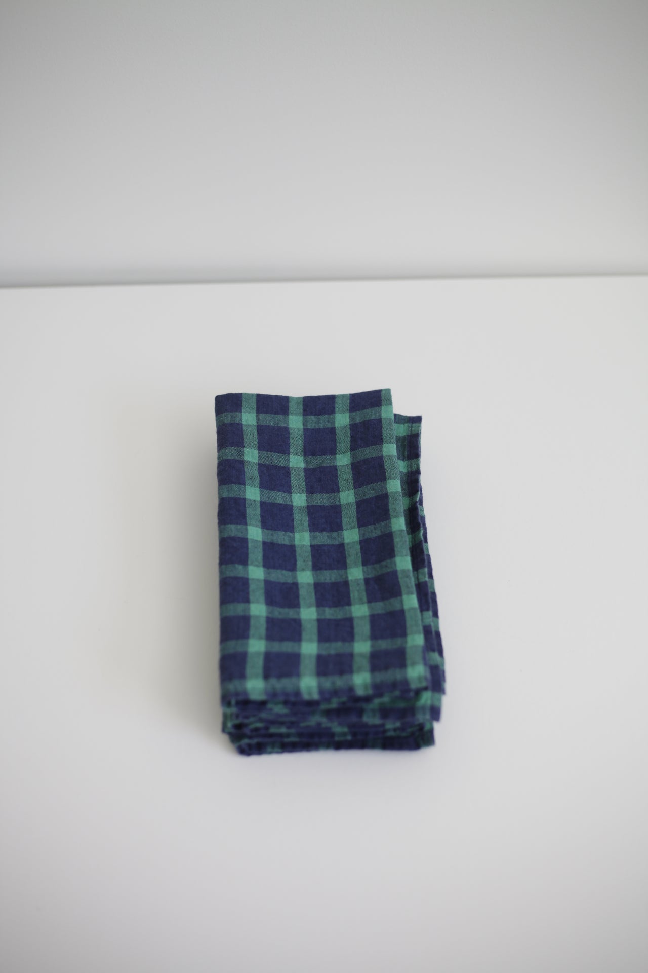 Washed Linen Napkin Bright Checks