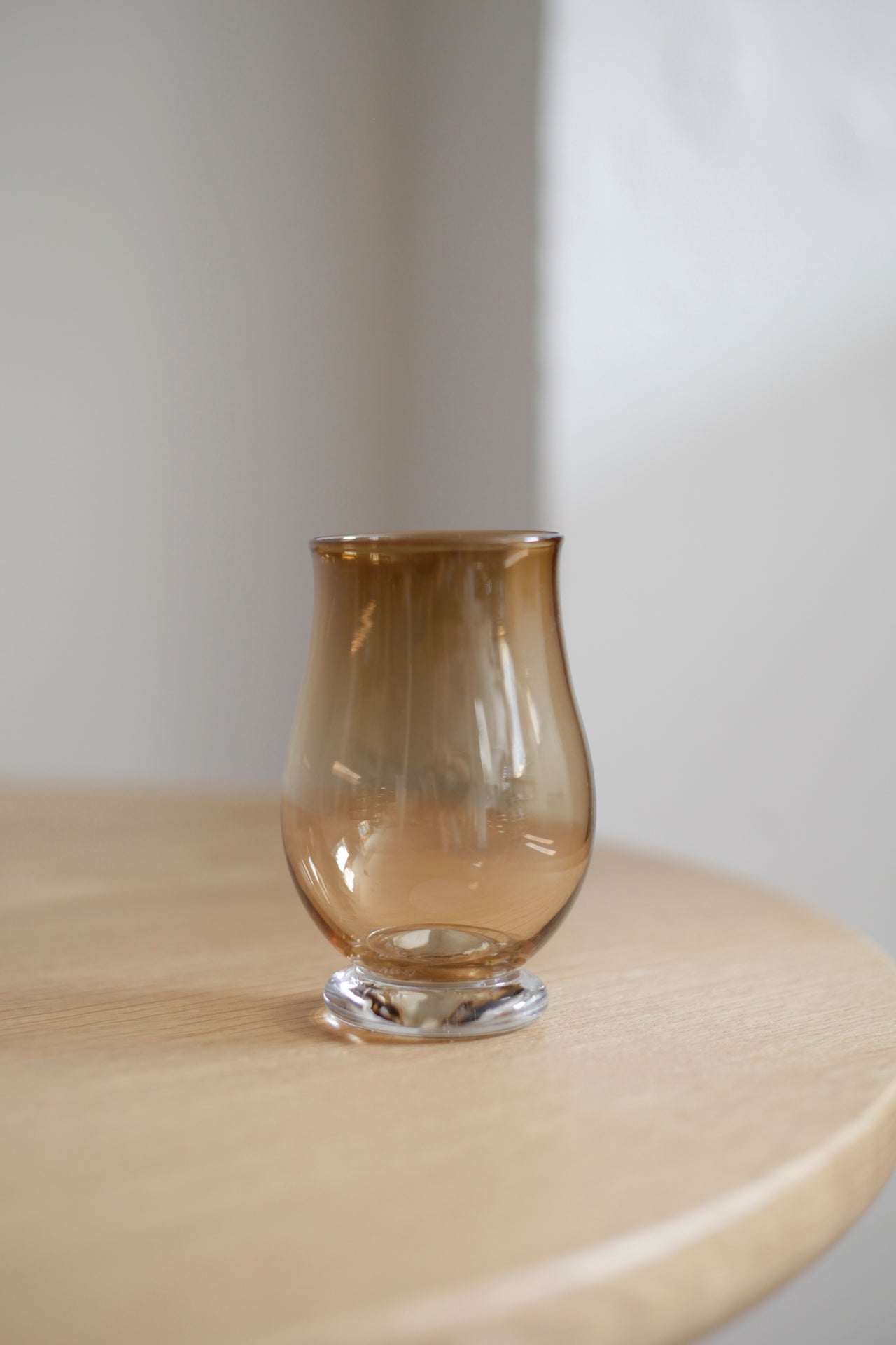 Handblown Aperitivo Glass Walnut Set of Four